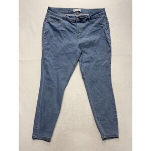 Honey‎ & Bristle Jeans Womens 16 Plus Blue Light Wash High Rise Skinny 36x26.5